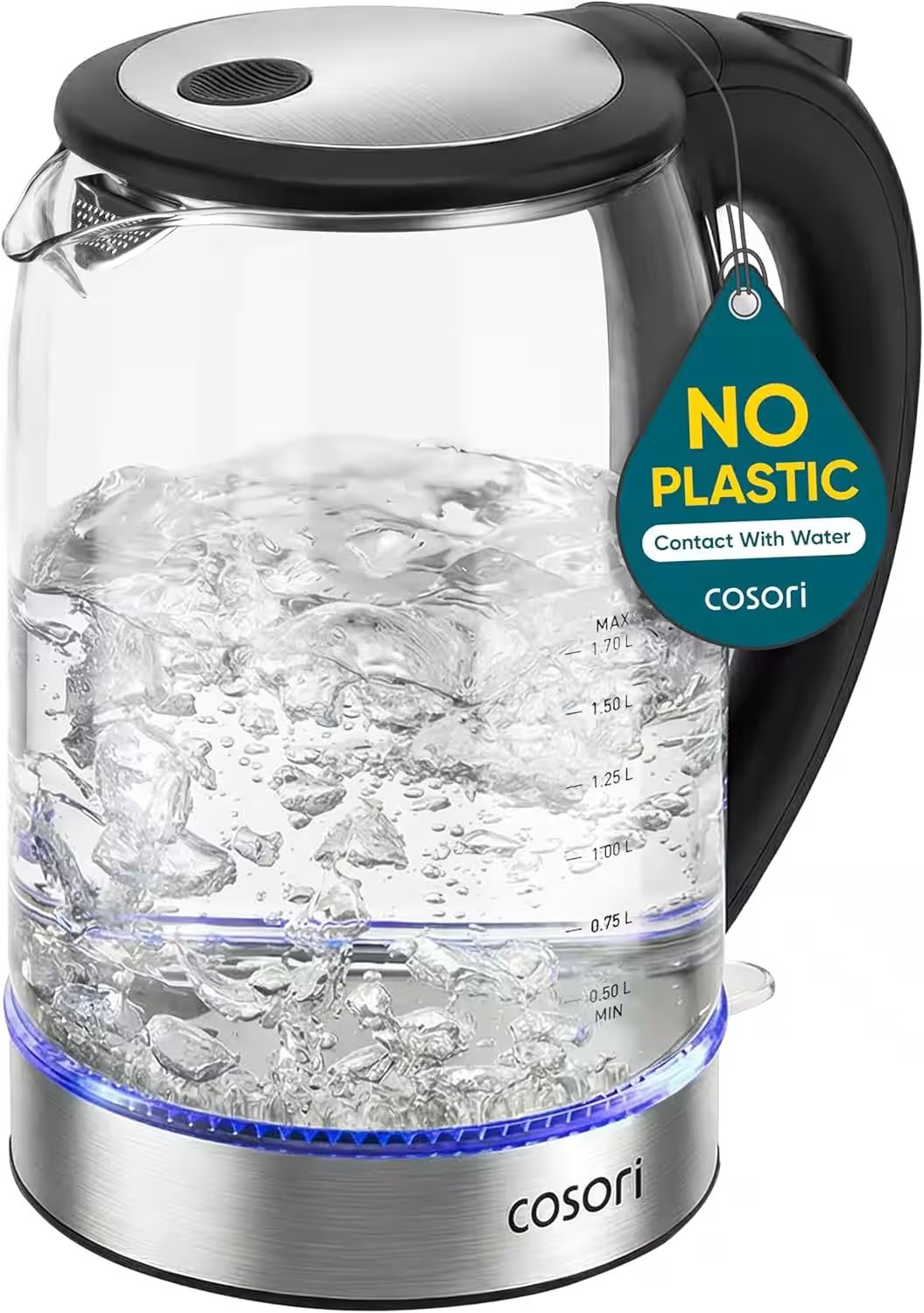 COSORI Electric Kettle 1.7L Glass Auto Shut-Off Review