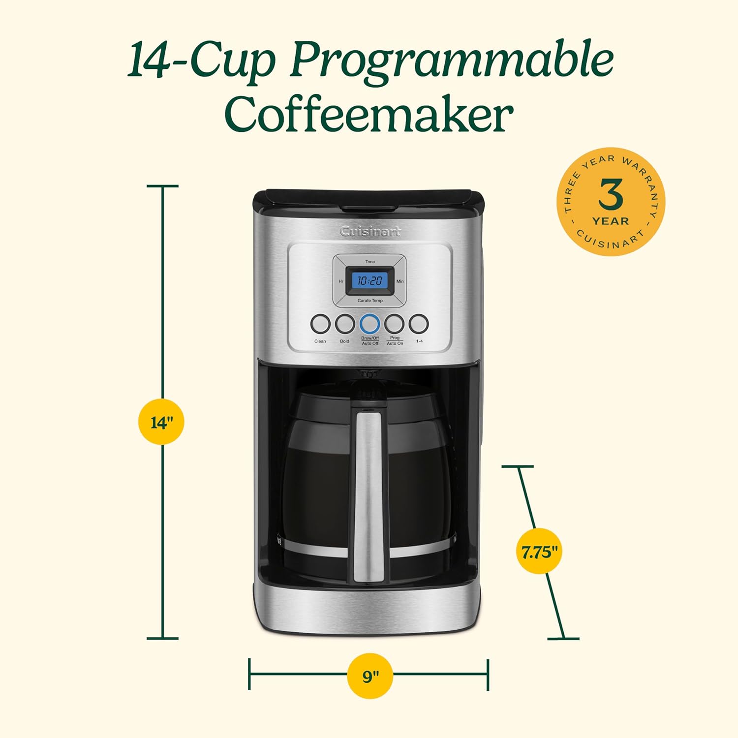Cuisinart DCC-3200 PerfecTemp 14-Cup Coffee Maker - How It Compares