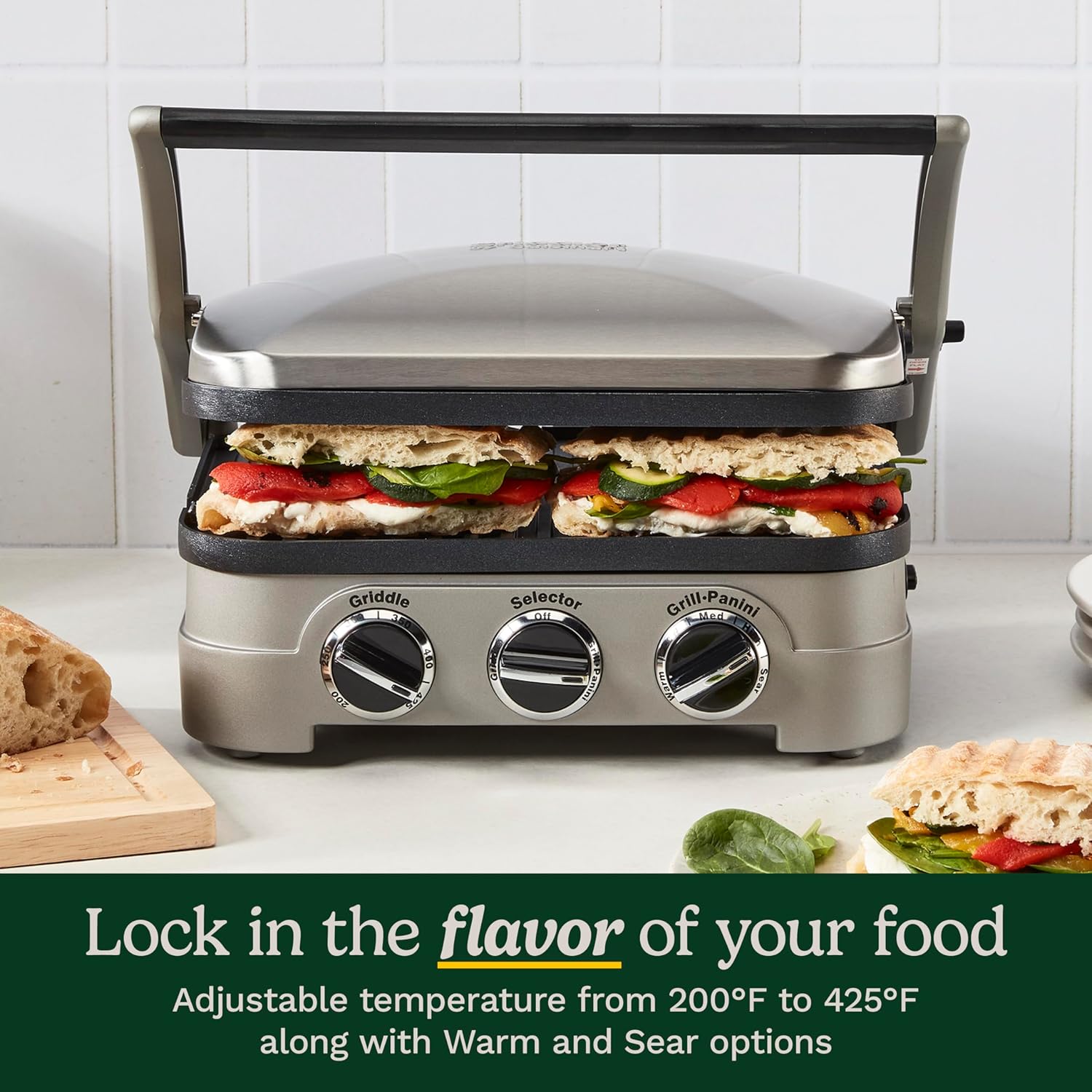 Cuisinart Griddler Five-in-One GR-4N - Key Specifications
