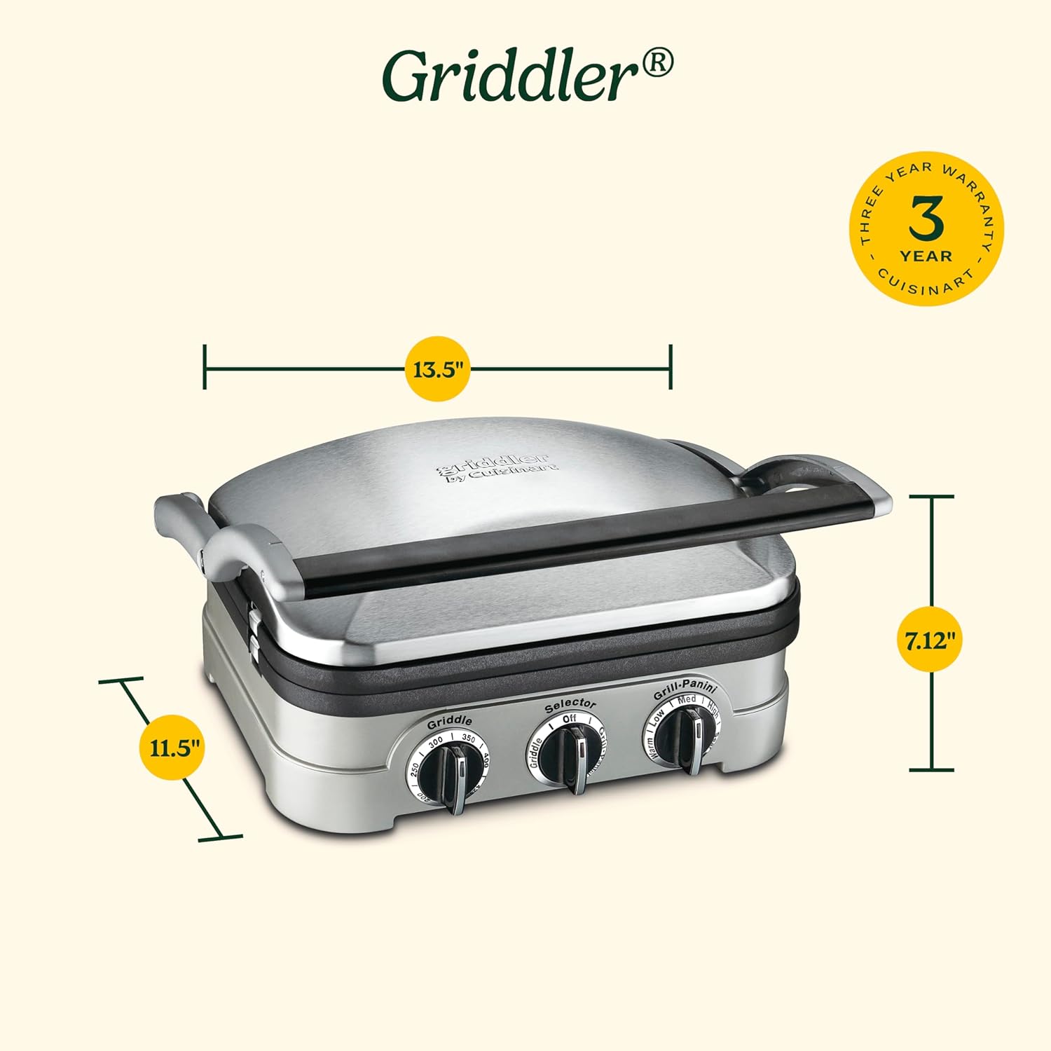 Cuisinart Griddler Five-in-One GR-4N - How It Compares