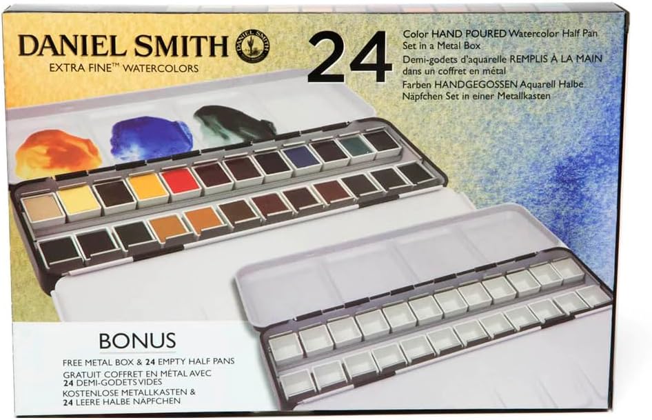 Daniel Smith Extra Fine Watercolor Set 24 Half Pans Review: We Tested the Amazon Bestseller So You Don't Have To - Product Image