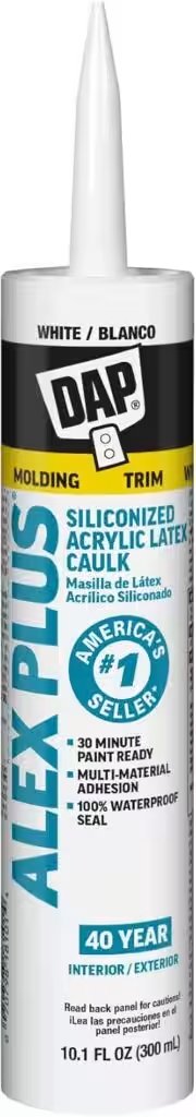 DAP Alex Plus Acrylic Latex Caulk Plus Silicone White 10.1oz Review: Why 8,000+ Amazon Buyers Can't Stop Raving About It - Product Image