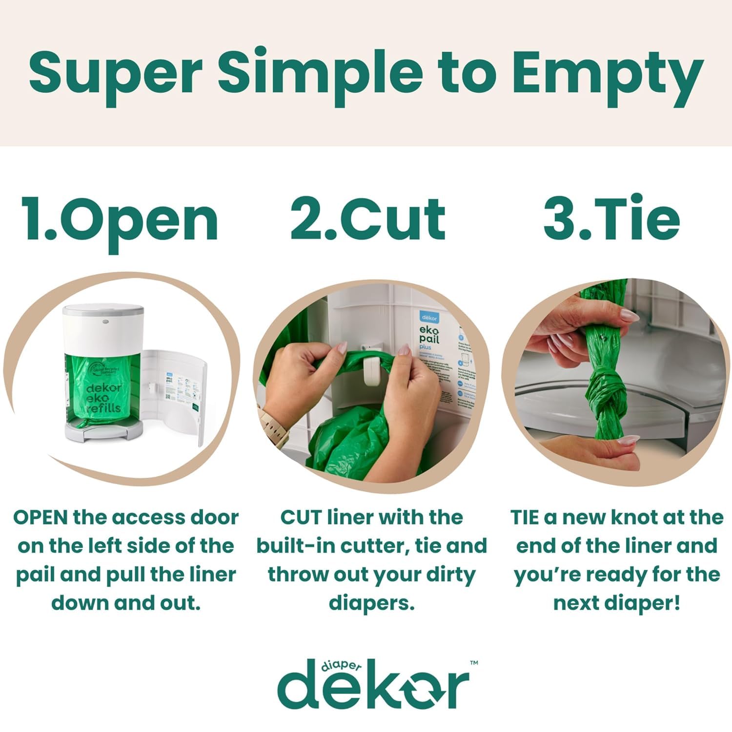 Dekor Plus Hands Free Diaper Pail - Real-World Performance