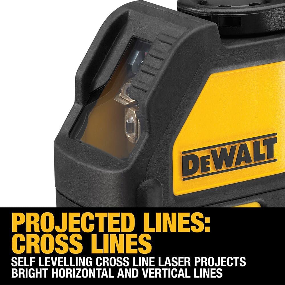 DEWALT DW088K Cross Line Laser Level Red - Key Specifications