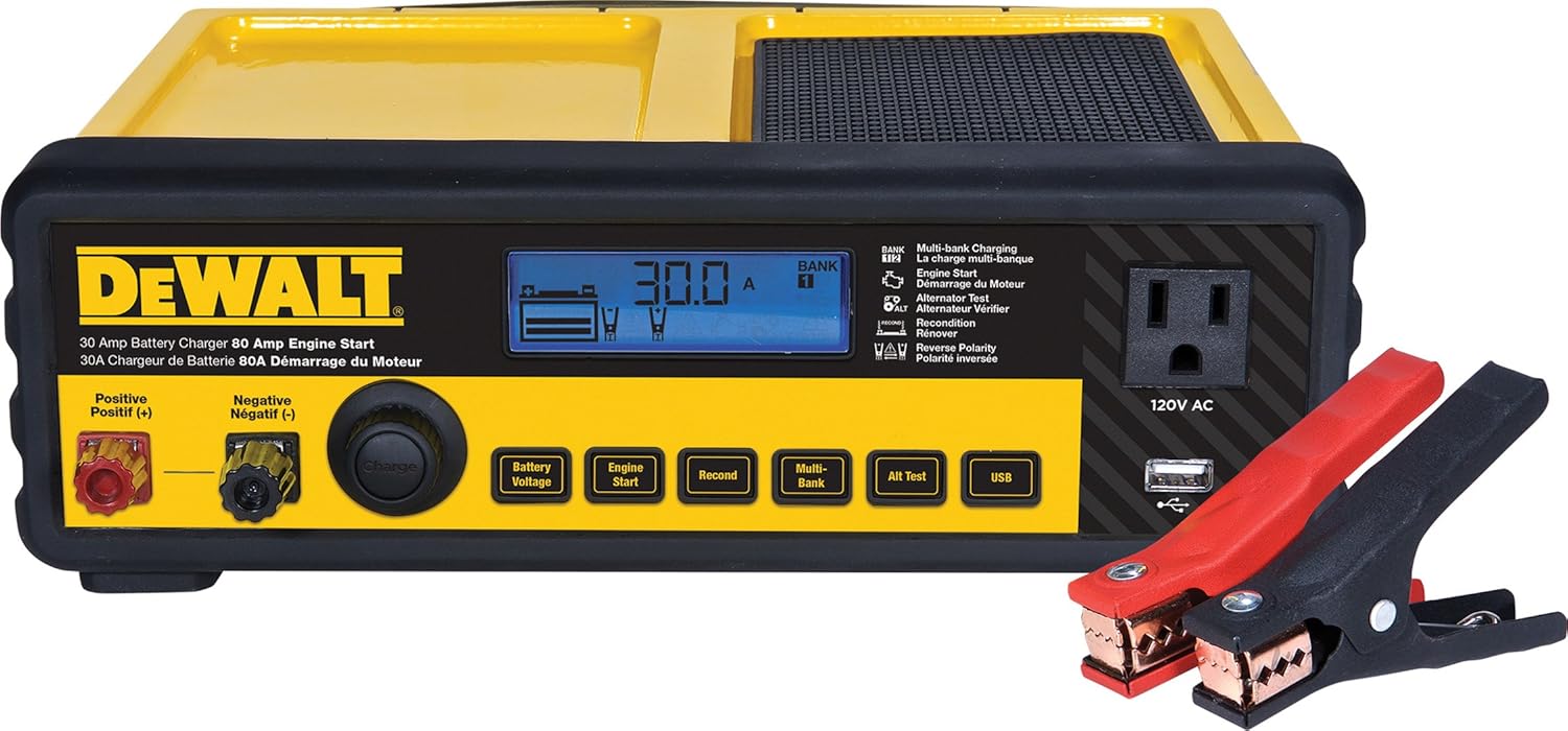 DEWALT DXAEC80 30 Amp Automotive Battery Charger - Performance Testing