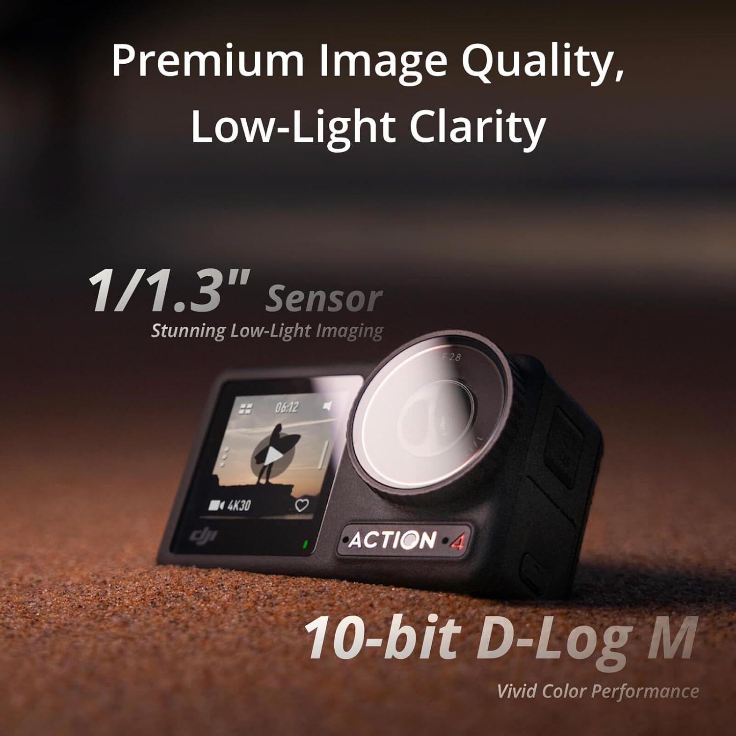 DJI Action 4 Waterproof Action Camera 4K 120fps - Key Specifications