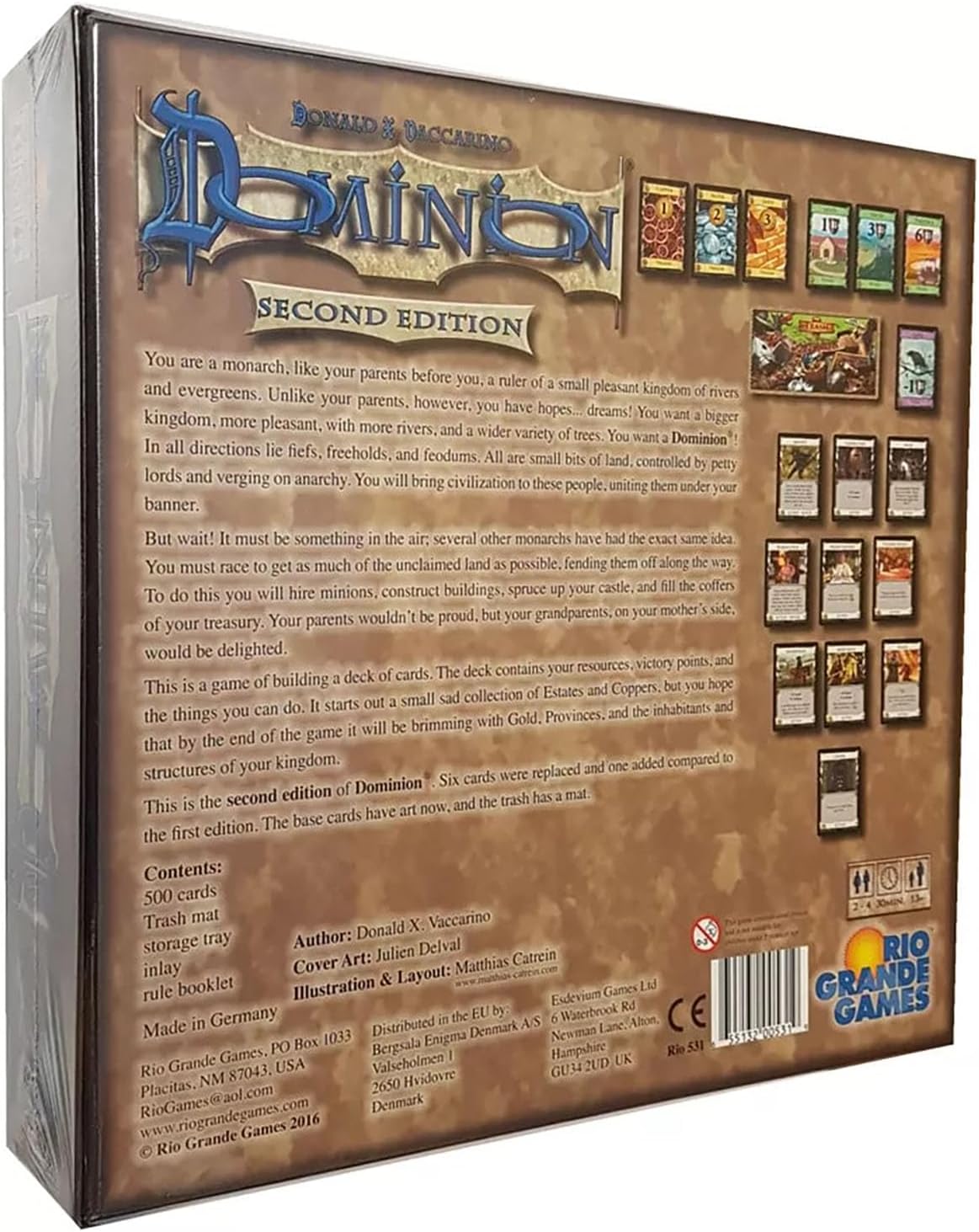 Dominion 2nd Edition Board Game Rio Grande - Key Specifications
