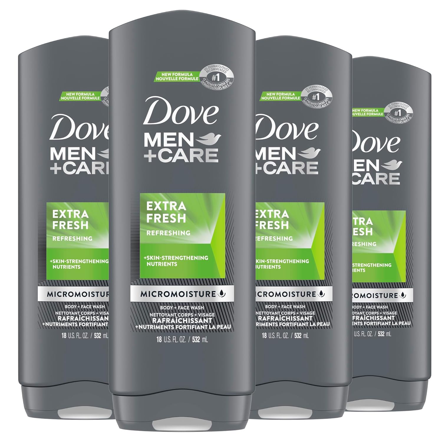 Dove Men Care Body Wash Extra Fresh 18oz 4 Pack Review