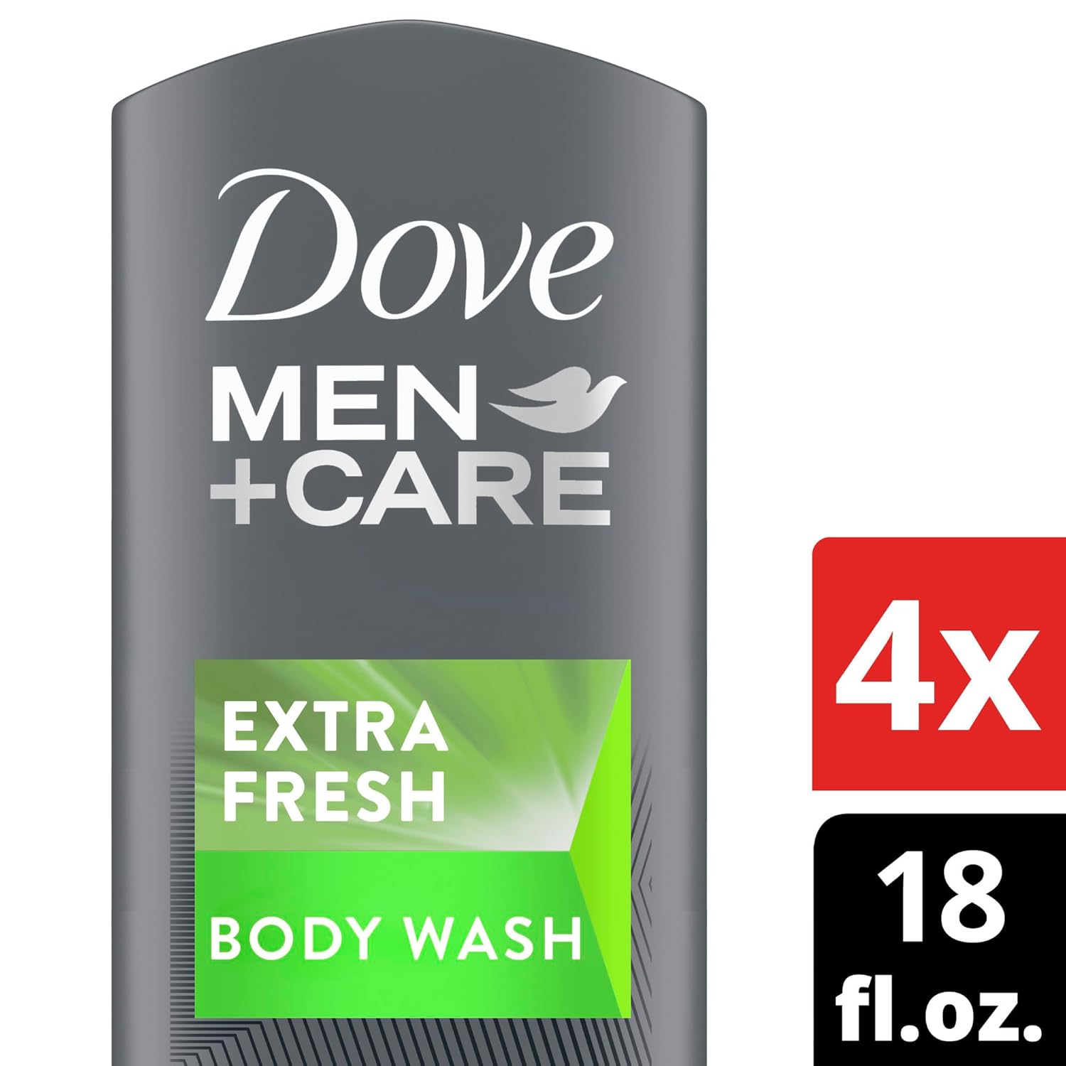 Dove Men Care Body Wash Extra Fresh 18oz 4 Pack - Key Specifications