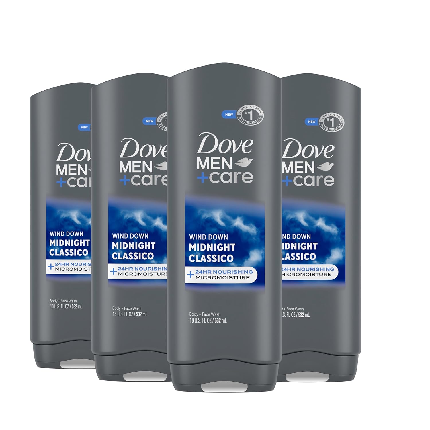 Dove Men Care Body Wash Extra Fresh 18oz 4 Pack - How It Compares
