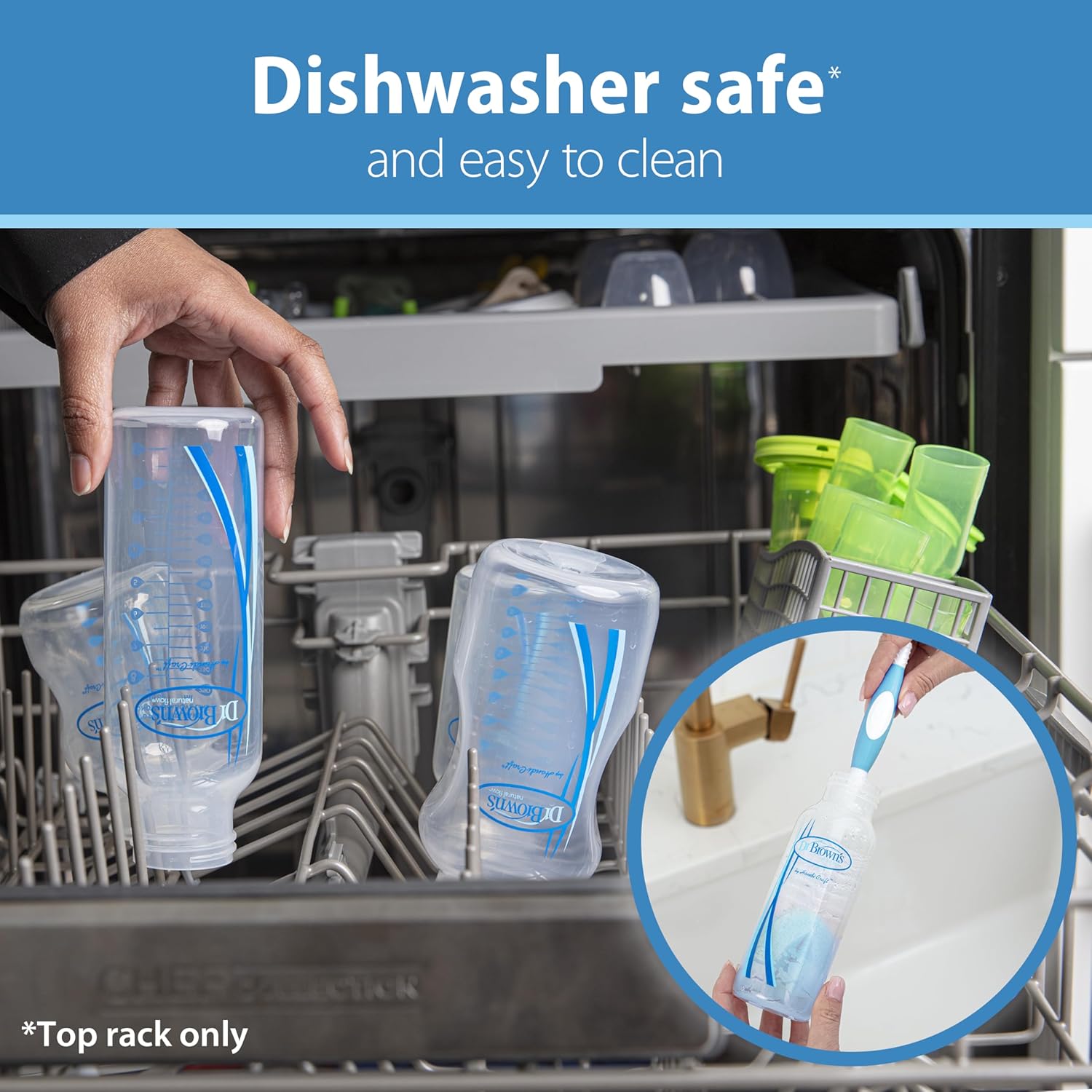 Dr. Brown's Natural Flow Anti-Colic Baby Bottles 8oz 4-Pack - How It Compares