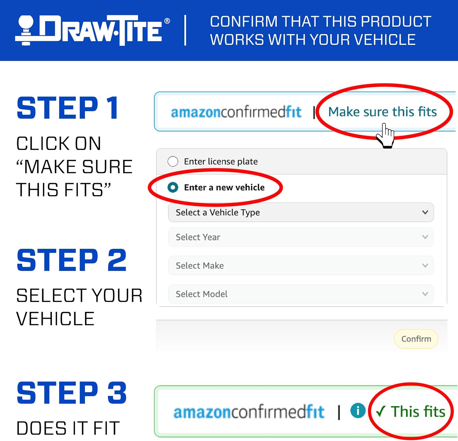 Draw-Tite 75882 Max-Frame Receiver Hitch Class III - Key Specifications