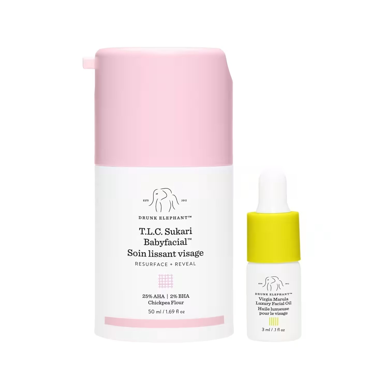 Drunk Elephant T.L.C. Sukari Babyfacial AHA BHA Mask 1.69oz Review