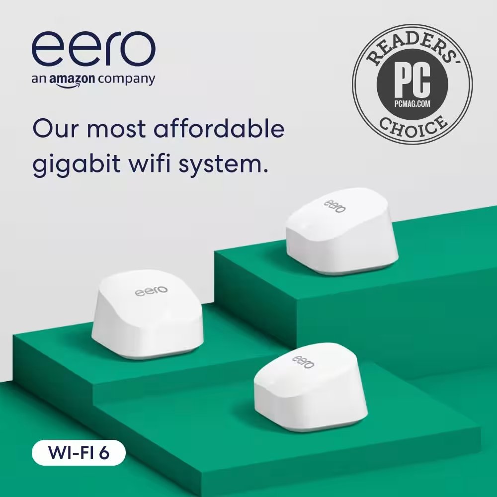 eero 6+ Mesh WiFi Router System 3 Pack Review — Is It Really Worth $120 in 2026? - Product Image