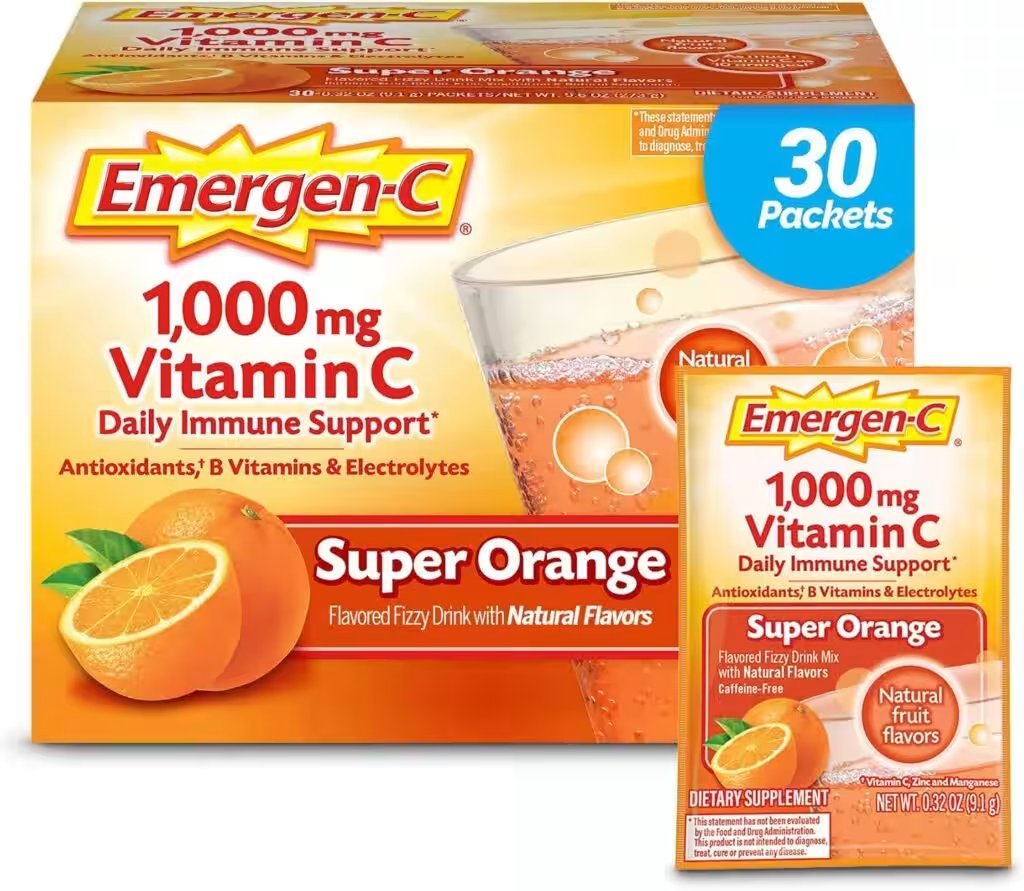Emergen-C 1000mg Vitamin C Powder 30 Count Super Orange Review — Is It Really Worth $25 in 2026? - Product Image
