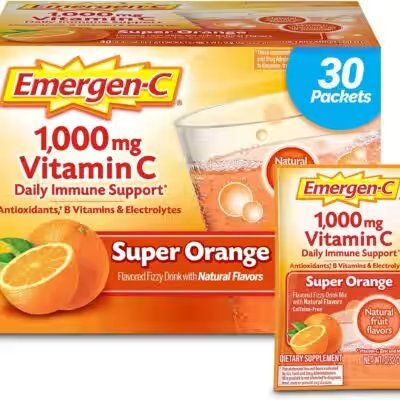 Emergen-C 1000mg Vitamin C Powder 30 Count Super Orange Review — Is It Really Worth $25 in 2026? - Product Image