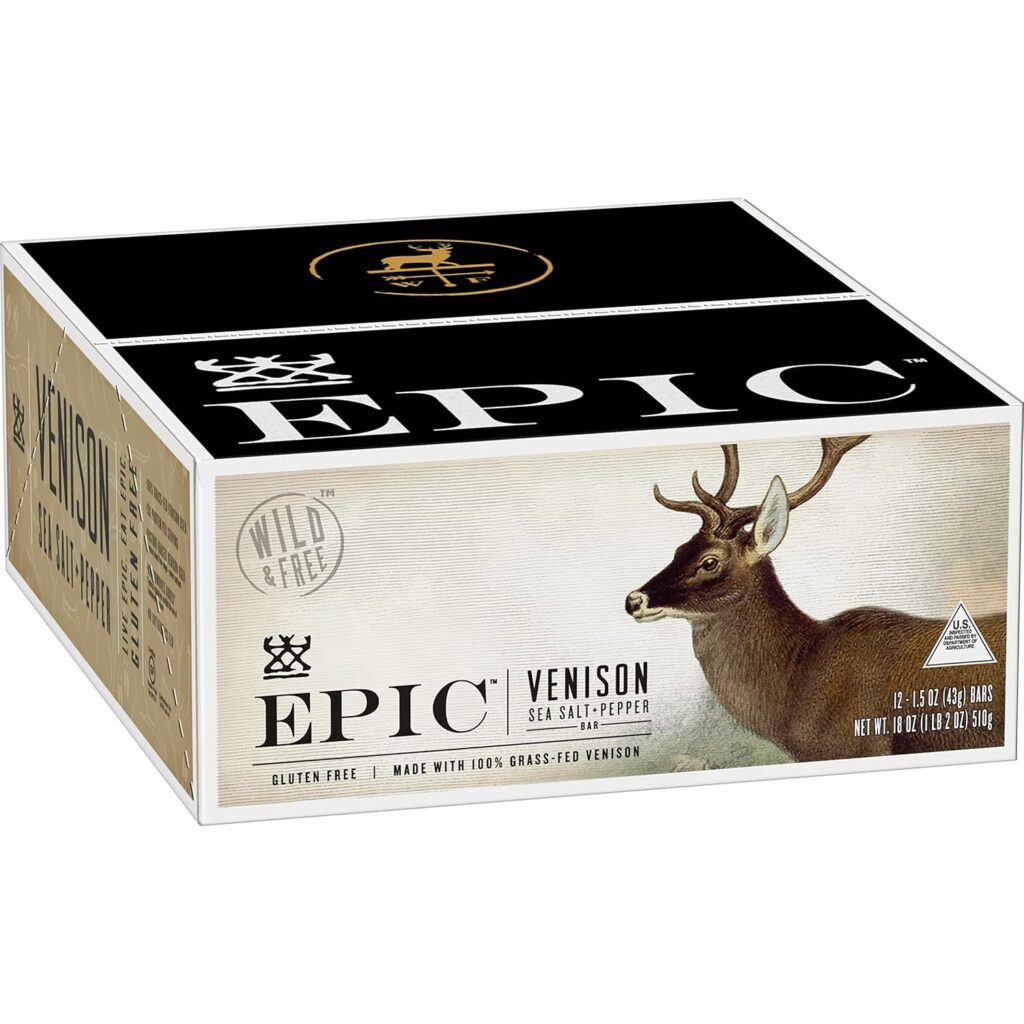 Epic Provisions Venison Sea Salt Pepper Bar 12 Pack Review: 25,000+ Reviews Can't Be Wrong — Or Can They? - Product Image