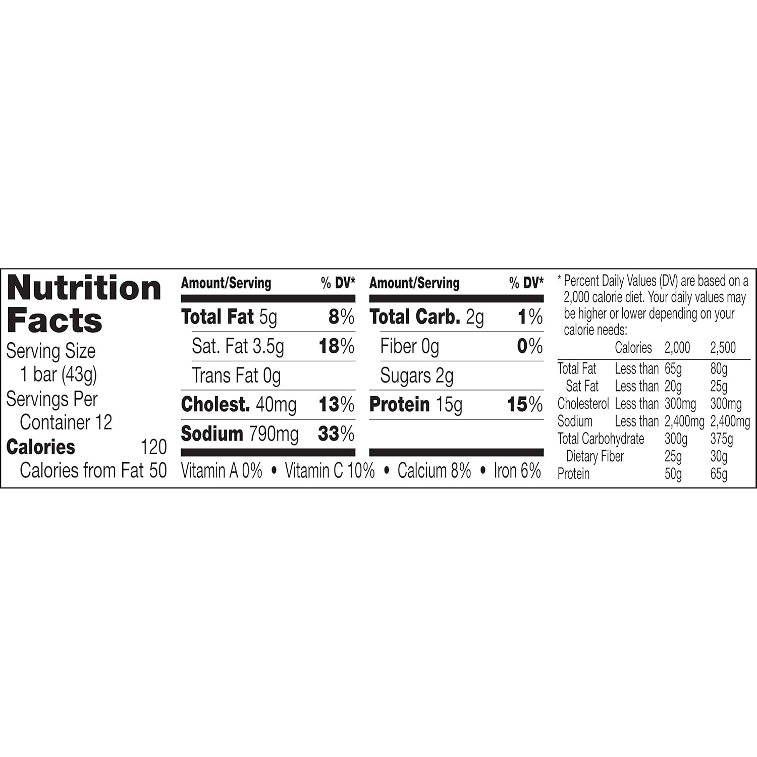 Epic Provisions Venison Sea Salt Pepper Bar 12 Pack - Key Specifications