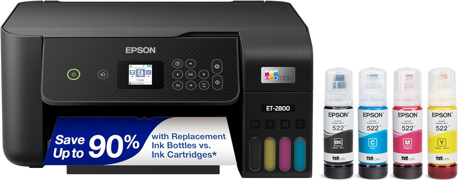 Epson EcoTank ET-2800 All-in-One Supertank Printer Review