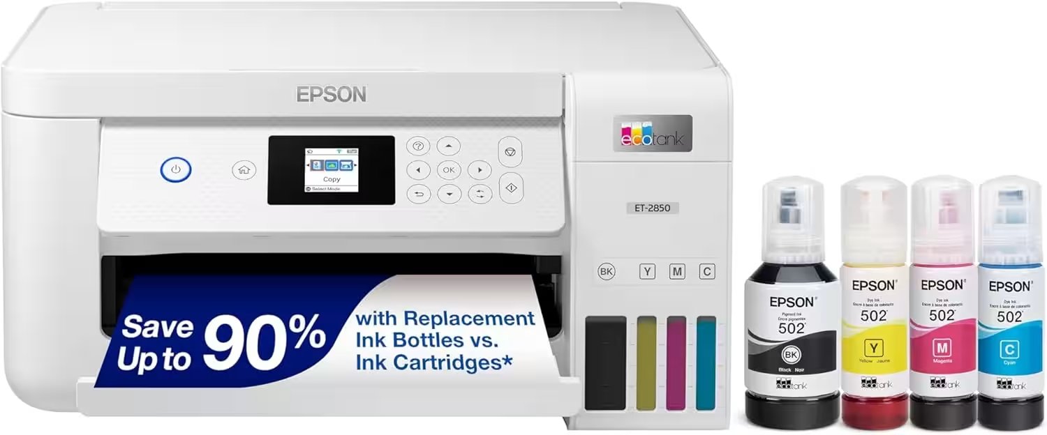 Epson EcoTank ET-2850 Wireless Color All-in-One Printer Review