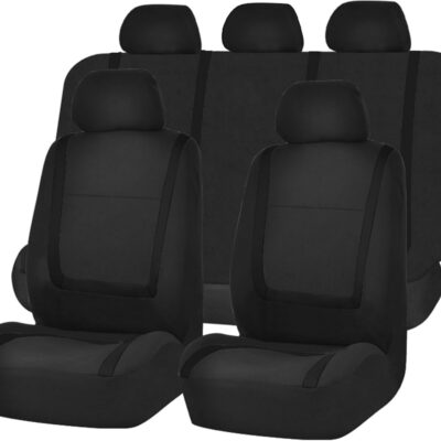 FH Group Universal Fit Full Set Flat Cloth Car Seat Covers Review: Why 25,000+ Amazon Buyers Can't Stop Raving About It - Product Image