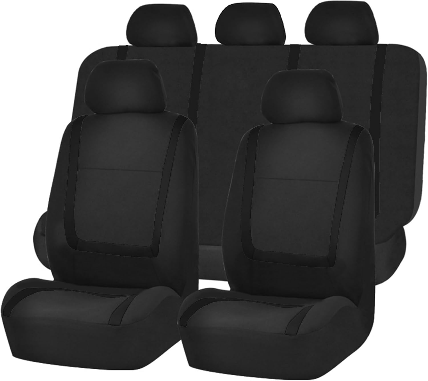 FH Group Universal Fit Full Set Flat Cloth Car Seat Covers Review