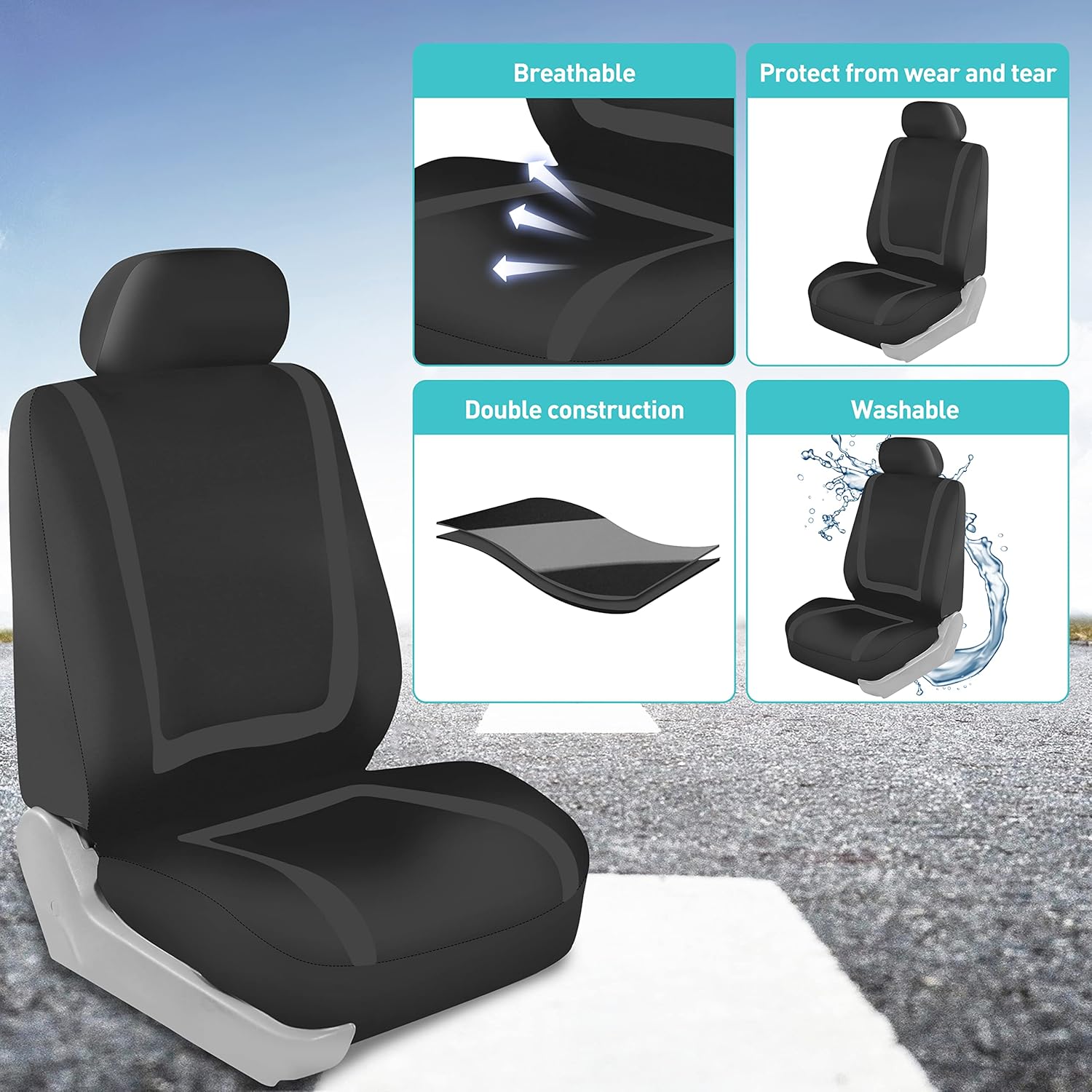 FH Group Universal Fit Full Set Flat Cloth Car Seat Covers - Final Verdict