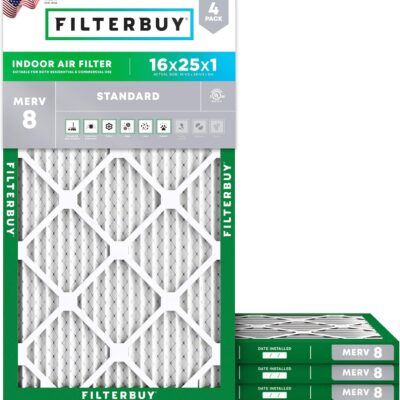 Filterbuy 16x25x1 Air Filter MERV 8 Dust Defense 4 Pack Review: 154,000+ Reviews Can't Be Wrong — Or Can They? - Product Image