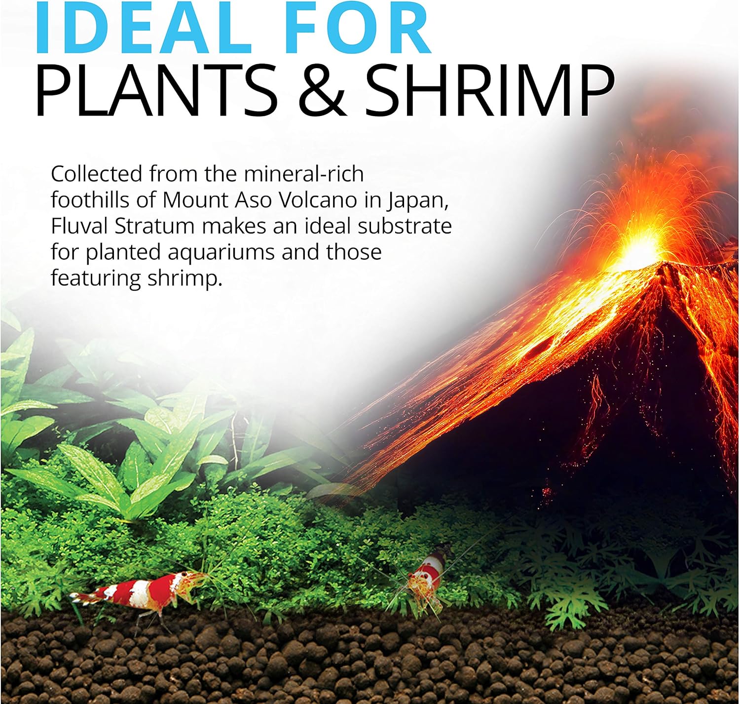 Fluval Plant and Shrimp Stratum 8.8lb Substrate - Key Specifications