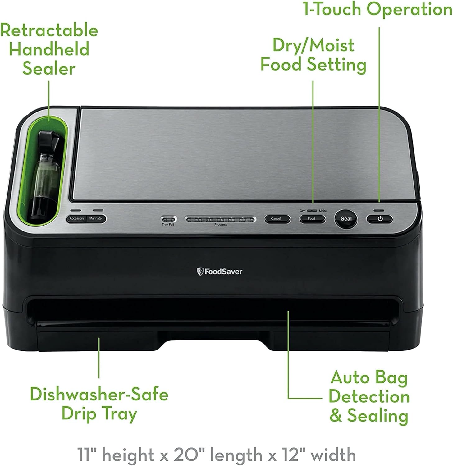 FoodSaver V4840 2-in-1 Vacuum Sealing System - Design and Build Quality
