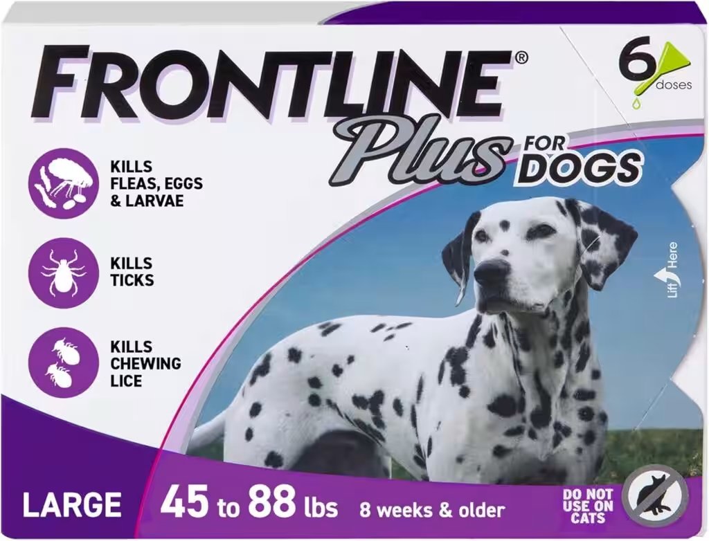 Frontline Plus Flea Tick Treatment Dogs 45-88 Lbs 6 Doses Review: Is This Top-Rated Amazon Pick Worth $30? - Product Image