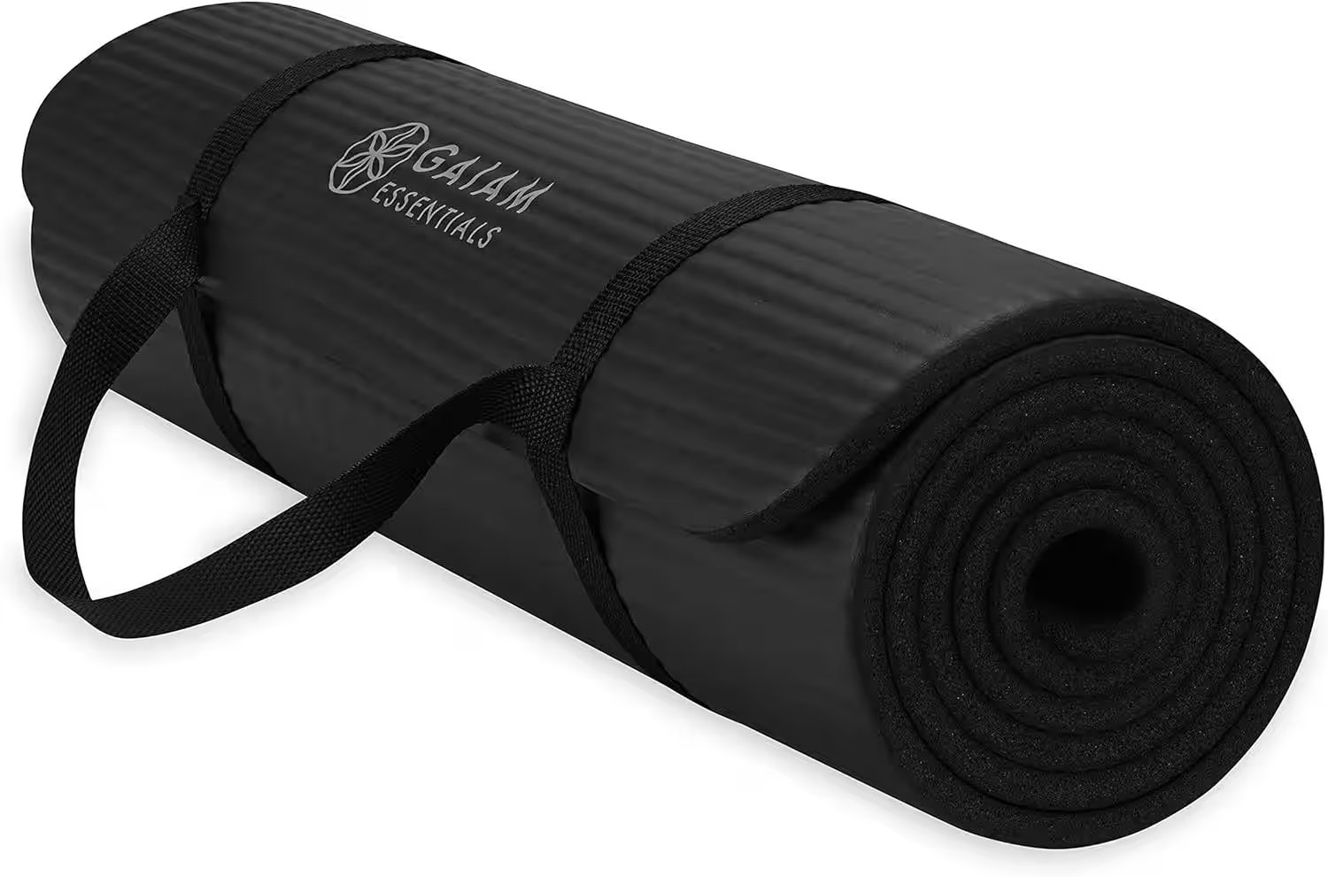 Gaiam Essentials Thick Yoga Mat with Carrier Strap Review