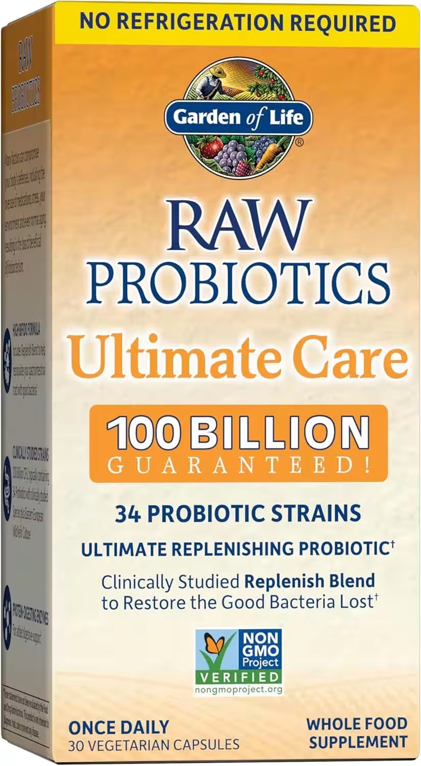 Garden of Life Raw Probiotics Ultimate Care 100 Billion 30 Caps Review