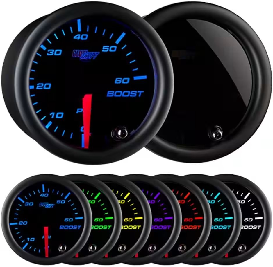 GlowShift 7 Color Series Boost Gauge Kit 60 PSI Review: 60,000+ Reviews Can't Be Wrong — Or Can They? - Product Image
