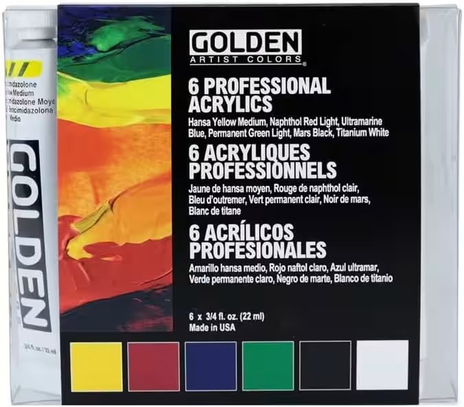 Golden Heavy Body Acrylic Paint Set 6 Colors 2oz Review: Why 60,000+ Amazon Buyers Can't Stop Raving About It - Product Image