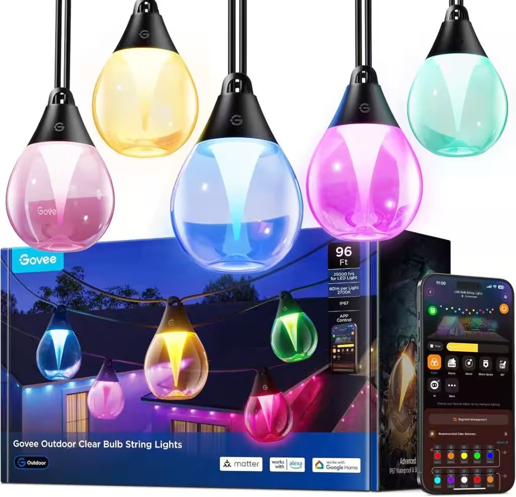 Govee Outdoor String Lights 96ft RGBW WiFi LED Review — Is It Really Worth $69.99 in 2026? - Product Image