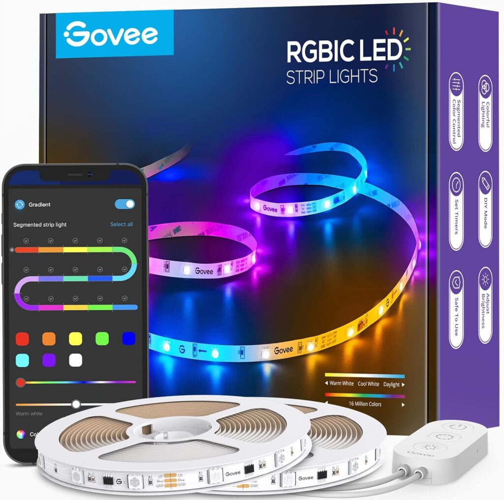 Govee RGBIC LED Strip Lights 65.6ft WiFi Review: Is This Top-Rated Amazon Pick Worth $120? - Product Image