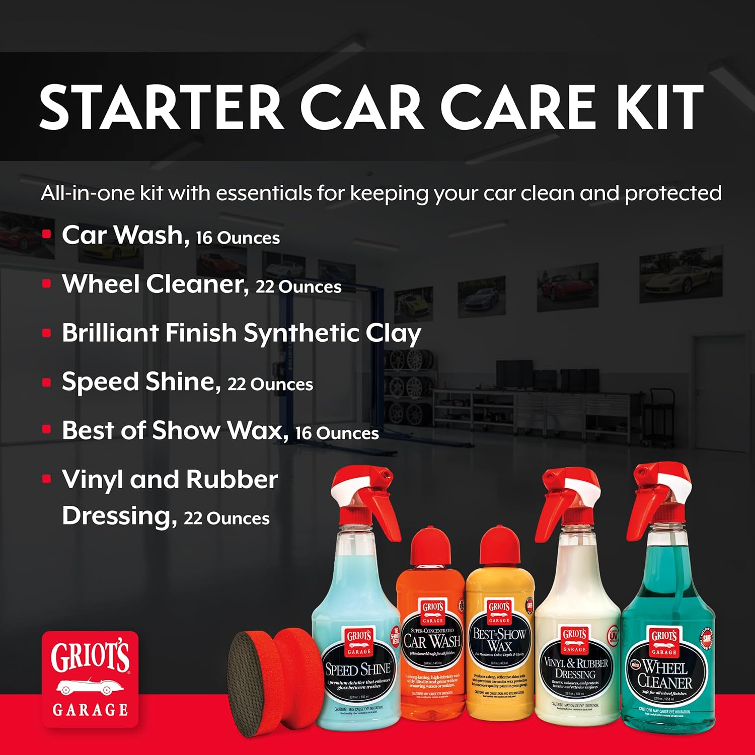 Griot's Garage Complete Car Care Kit 11 Piece - Key Specifications