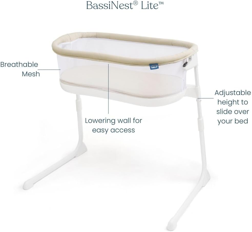 Halo DreamNest Open Airflow Sleep System Bassinet - Key Specifications
