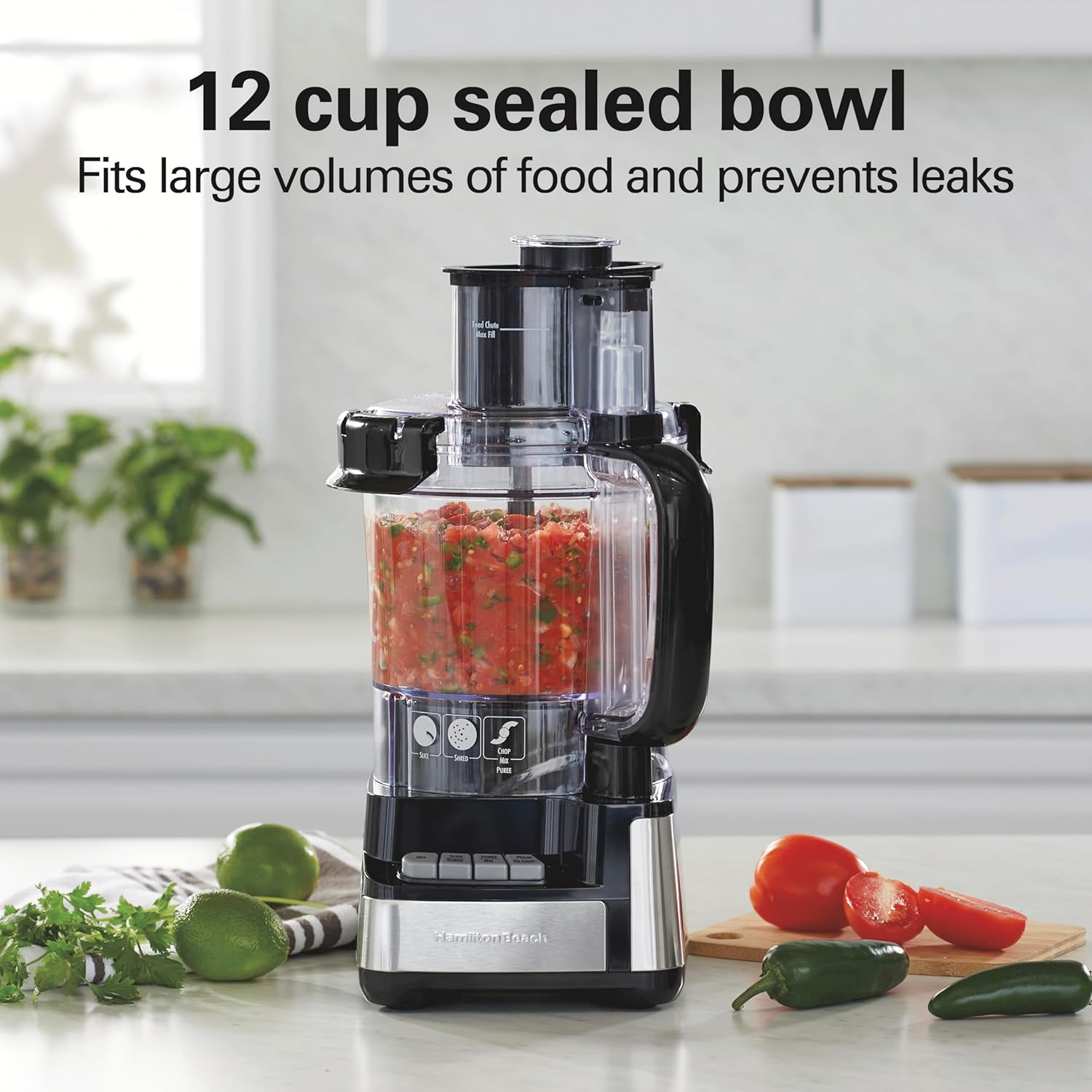 Hamilton Beach Stack Snap 12 Cup Food Processor - Design and Build Quality