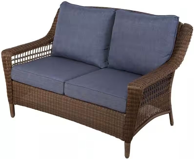 Hampton Bay Spring Haven Wicker Patio Loveseat Review: Is This Top-Rated Amazon Pick Worth $70? - Product Image