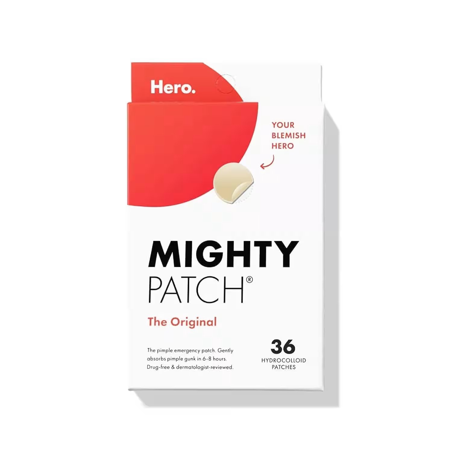 Hero Cosmetics Mighty Patch Original Hydrocolloid Acne Pimple Patches 36 Count Review