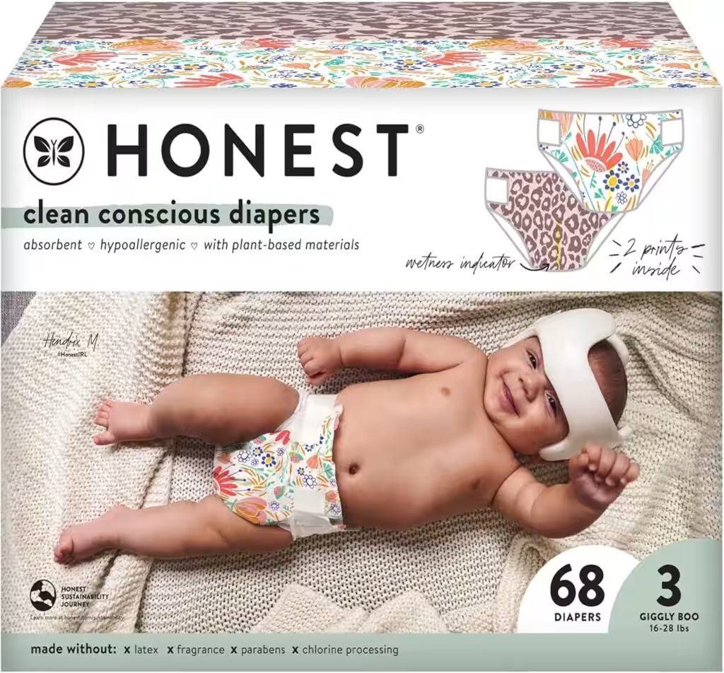 Honest Company Clean Conscious Diapers Size 4 120 Count Review: Is This Top-Rated Amazon Pick Worth $15? - Product Image