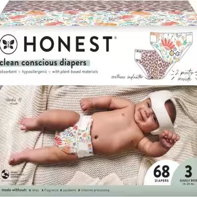 Honest Company Clean Conscious Diapers Size 4 120 Count Review: Is This Top-Rated Amazon Pick Worth $15? - Product Image