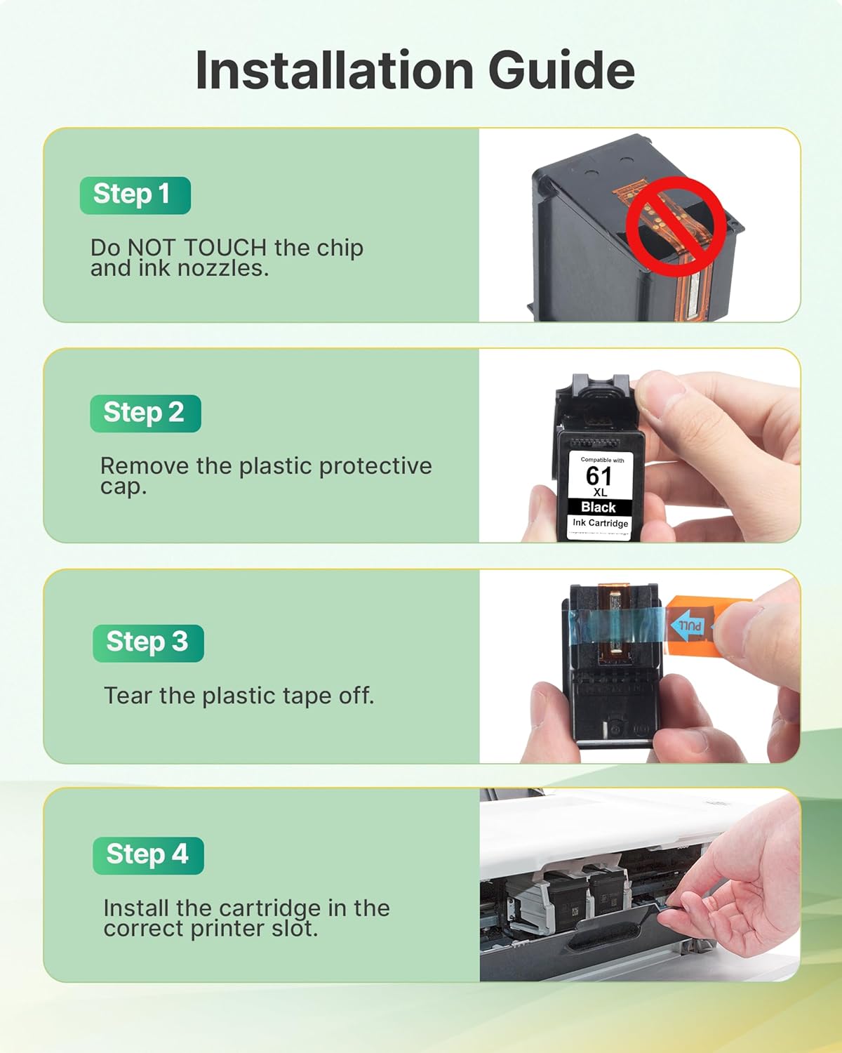 HP 61 Ink Cartridge Combo Pack Black and Color - Real-World Performance