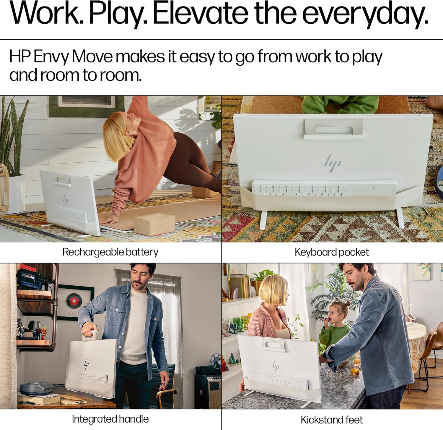 HP Envy Move 23.8 Inch Portable All-in-One Desktop - Design and Build Quality