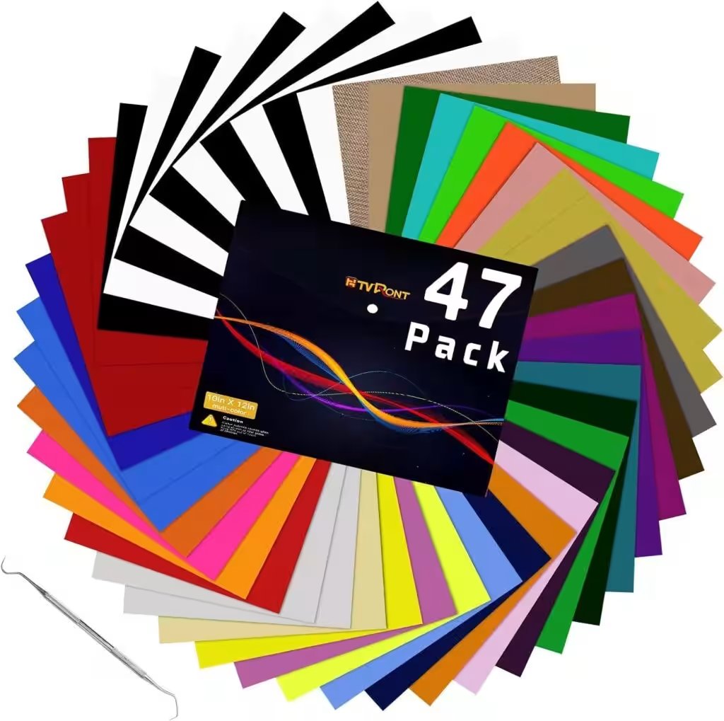 HTVRONT HTV Heat Transfer Vinyl Bundle 47 Pack Review 2026: Our Honest Verdict After Weeks of Testing - Product Image