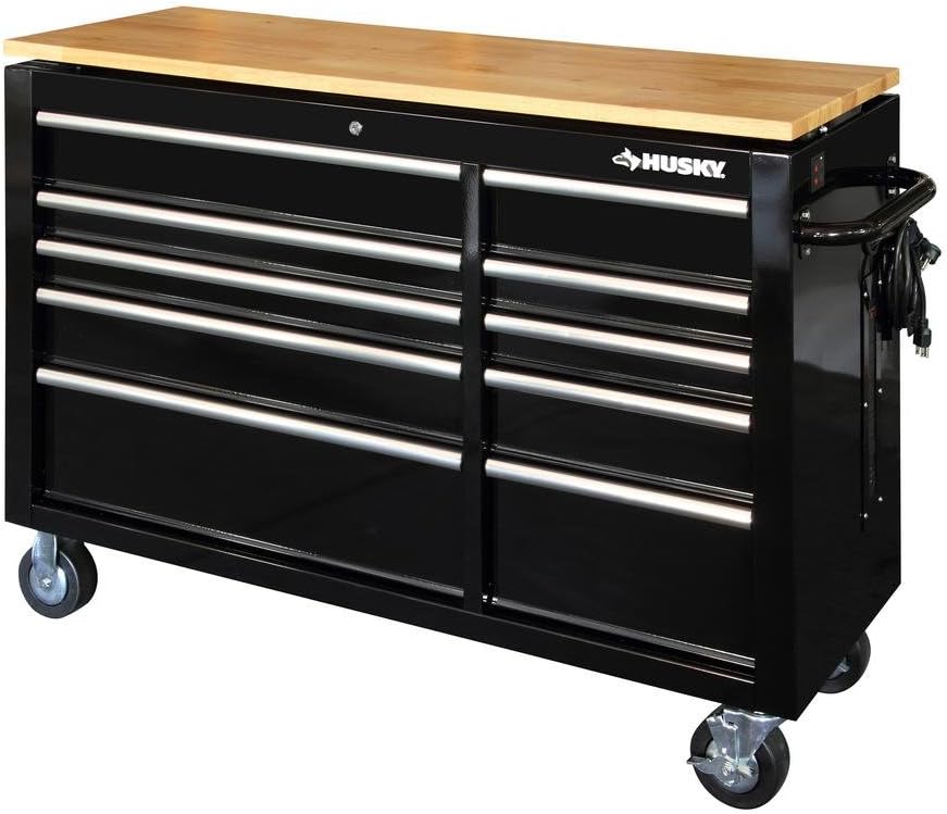 Husky 52 Inch 10-Drawer Mobile Workbench Tool Chest Review: 20,000+ Reviews Can't Be Wrong — Or Can They? - Product Image