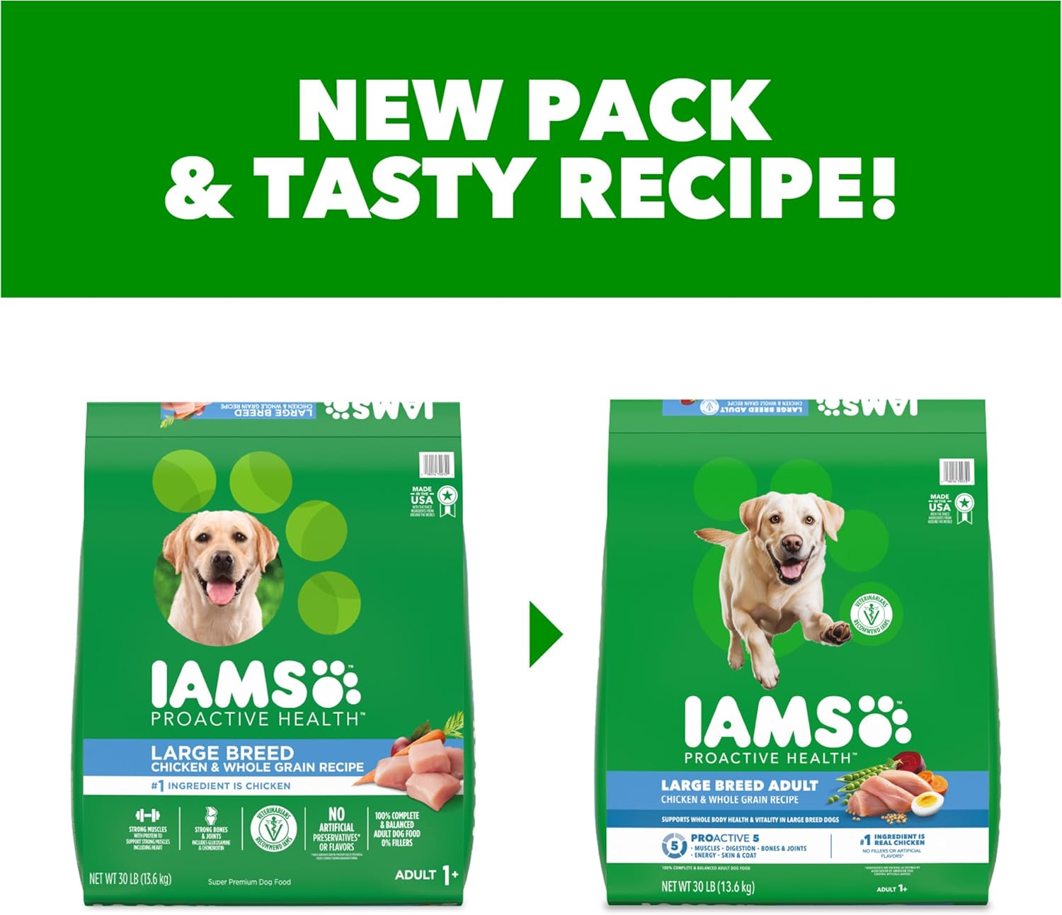 Iams ProActive Health Adult Dog Food Chicken 30 Lbs - Key Specifications