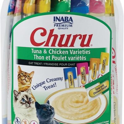 INABA Churu Cat Treats Lickable Squeezable 50 Tubes Variety Review: Best Pet Supplies Pick Under $40? - Product Image